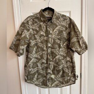 WOOLRICH Mens Fieldstone Foliage Jeep Button Down Shirt Size M